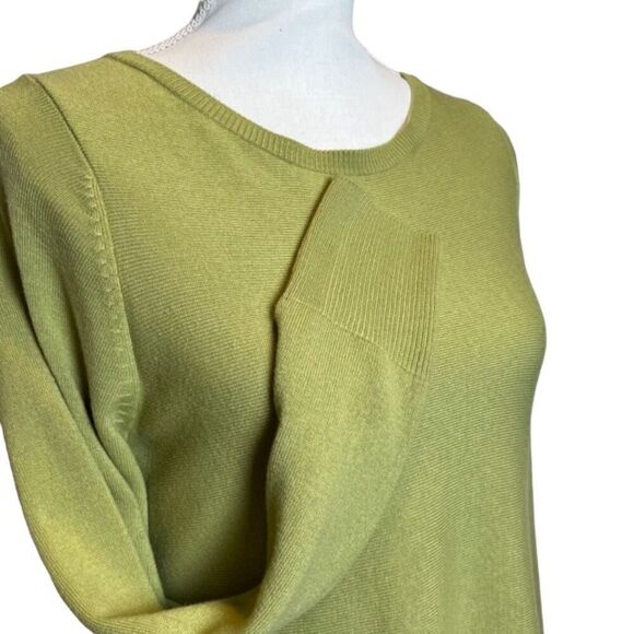 Marks & Spencer Sweater Tunic/ Peplum Cut in Green Women's Size Small - Picture 4 of 10